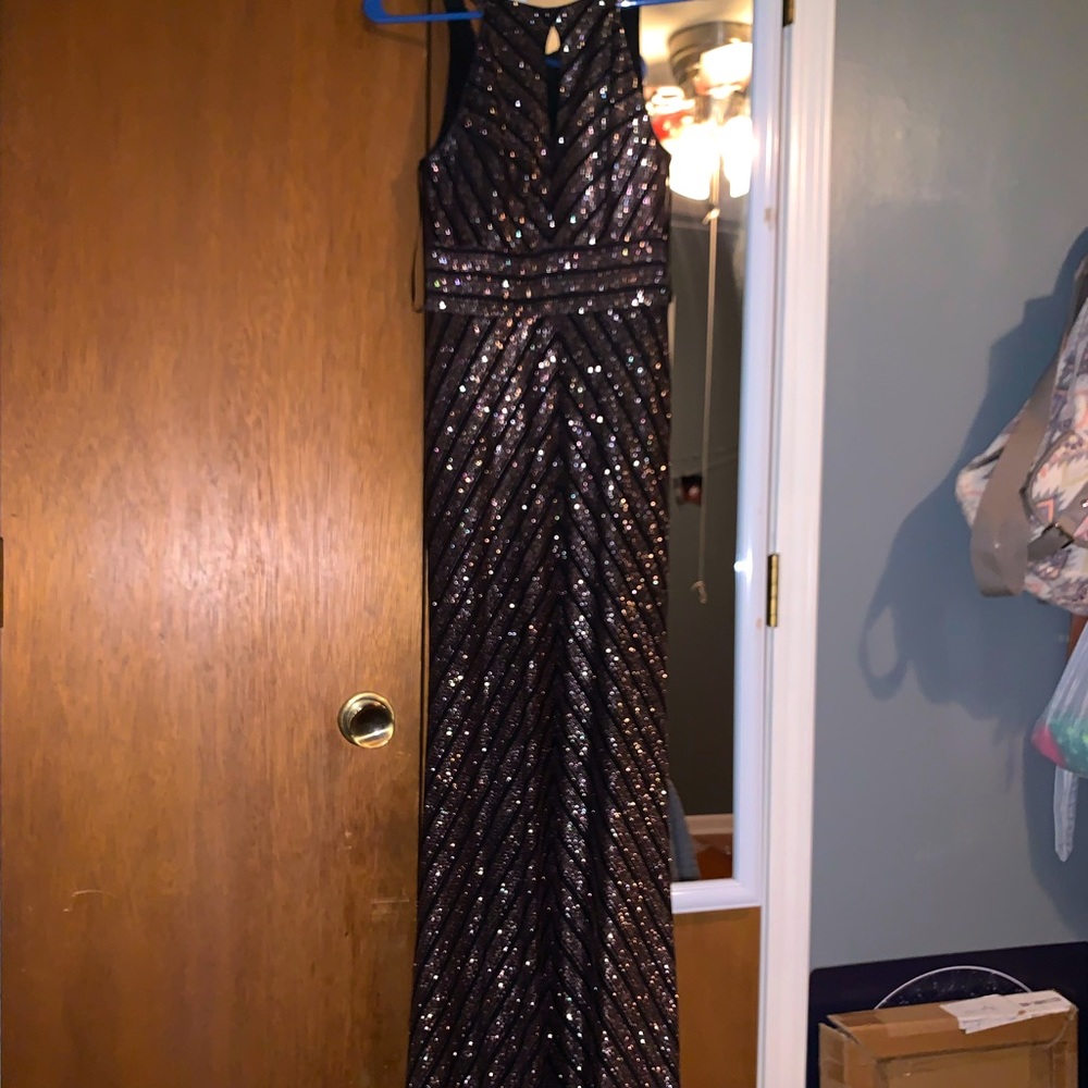 Sparkly Black Maxi Dress